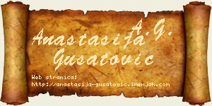 Anastasija Gušatović vizit kartica